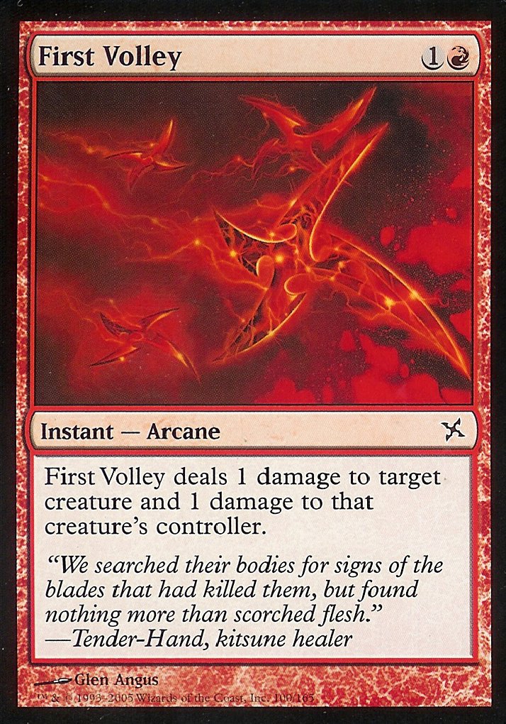 First Volley (Betrayers of Kamigawa) Light Play Foil