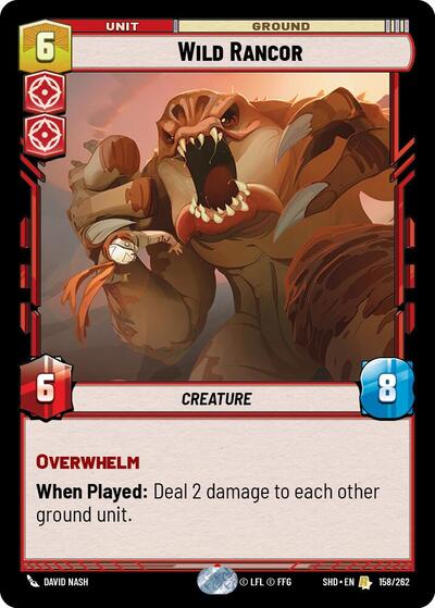 Wild Rancor (Shadows of the Galaxy) Near Mint Foil