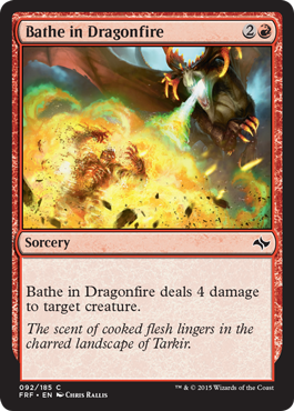 Bathe in Dragonfire (Fate Reforged) Light Play
