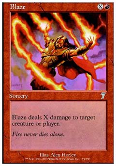 Blaze (7th Edition) Light Play