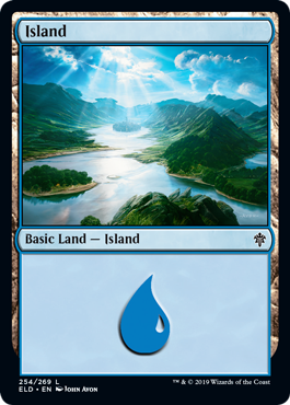Island (254) (Throne of Eldraine) Near Mint