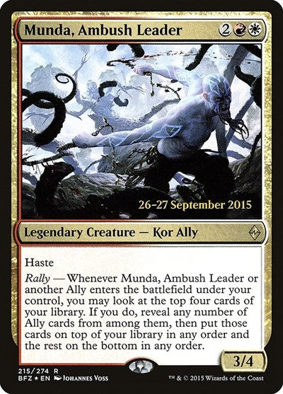 Munda, Ambush Leader (Promos: Prerelease Cards) Light Play Foil