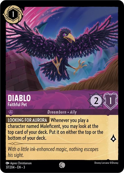 Diablo - Faithful Pet (Into the Inklands) Near Mint Cold Foil