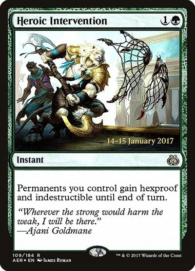 Heroic Intervention (AER) (Promos: Prerelease Cards) Medium Play Foil
