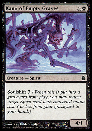 Kami of Empty Graves (Saviors of Kamigawa) Medium Play Foil