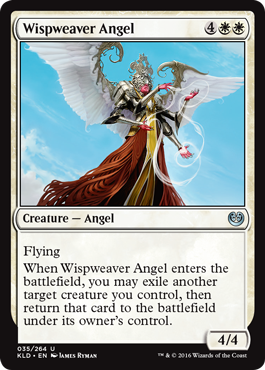 Wispweaver Angel (Kaladesh) Light Play Foil