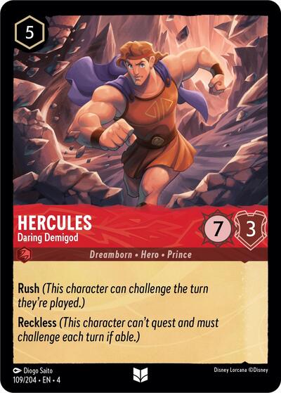 Hercules - Daring Demigod (Ursula's Return) Near Mint Cold Foil