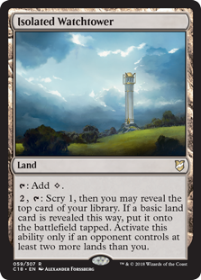 Isolated Watchtower (Commander 2018) Medium Play