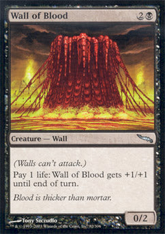 Wall of Blood (Mirrodin) Heavy Play