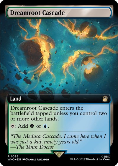 Dreamroot Cascade (Extended Art) (Surge Foil) (Universes Beyond: Doctor Who) Near Mint Foil