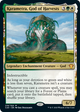 Karametra, God of Harvests (Commander 2020 Ikoria) Medium Play