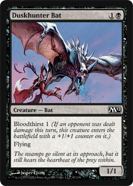 Duskhunter Bat (Magic 2012 Core Set) Medium Play Foil