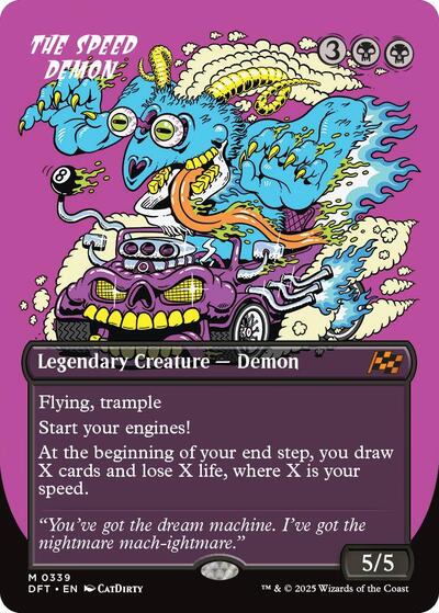 The Speed Demon (Borderless) (Aetherdrift) Near Mint Foil