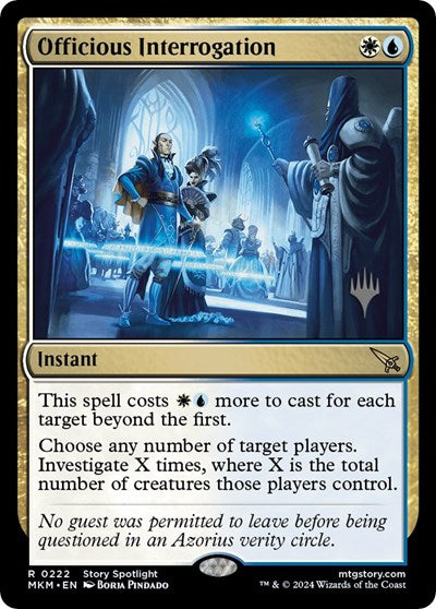 Officious Interrogation (Promo Pack: Murders at Karlov Manor) Near Mint Foil