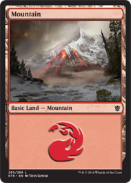 Mountain (265) (Khans of Tarkir) Near Mint Foil