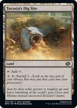 Tocasia's Dig Site (The Brothers' War) Light Play Foil