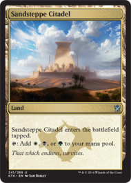 Sandsteppe Citadel (Khans of Tarkir) Light Play Foil