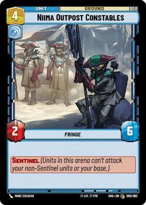 Niima Outpost Constables (Shadows of the Galaxy) Near Mint Foil