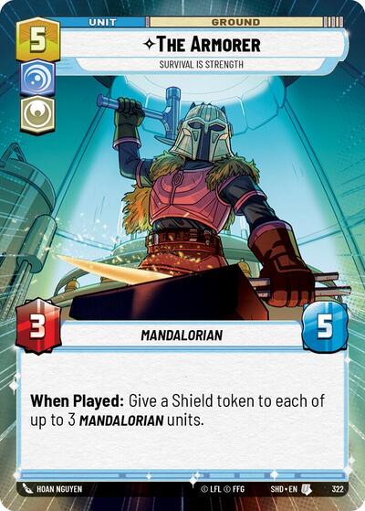 The Armorer Survival Is Strength (Hyperspace) (Shadows of the Galaxy) Near Mint Foil