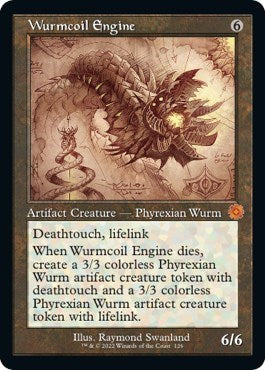 Wurmcoil Engine (Schematic) (The Brothers' War: Retro Frame Artifacts) Damaged / Poor