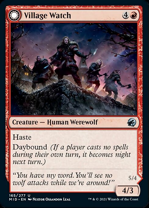 Village Watch / Village Reavers (Innistrad: Midnight Hunt) Light Play