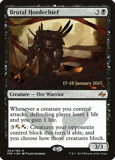 Brutal Hordechief (Promos: Prerelease Cards) Medium Play Foil