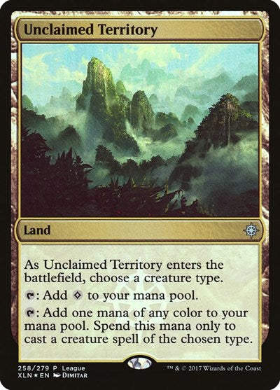 Unclaimed Territory (Promos: League) Medium Play Foil