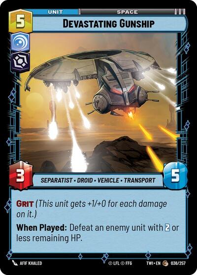 Devastating Gunship (Twilight of the Republic) Near Mint