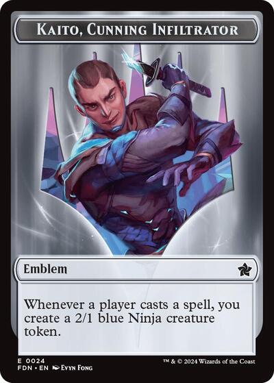 Emblem   Kaito  Cunning Infiltrator   Ninja Doubled Sided Token|0|0|0.00