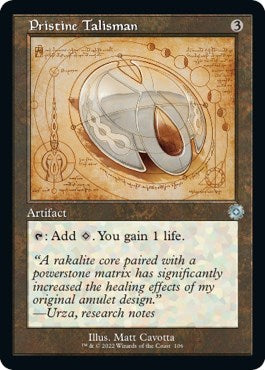 Pristine Talisman (Schematic) (The Brothers' War: Retro Frame Artifacts) Light Play