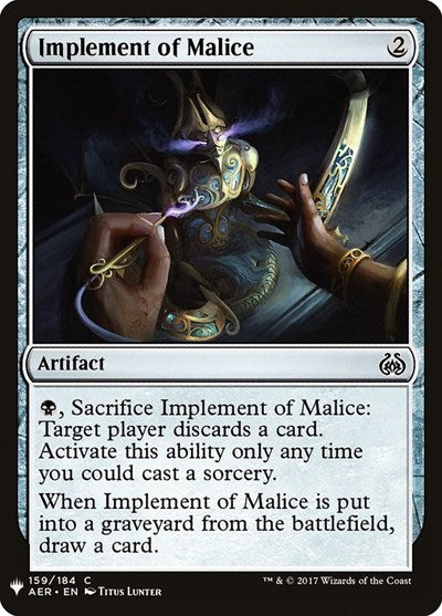 Implement of Malice (Mystery Booster) Near Mint