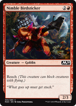 Nimble Birdsticker (Magic 2020 Core Set) Near Mint