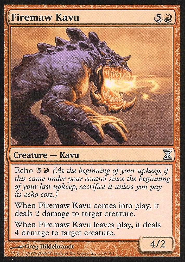 Firemaw Kavu (Time Spiral) Light Play
