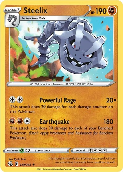 Steelix (SWSH08: Fusion Strike) Near Mint Reverse Holofoil