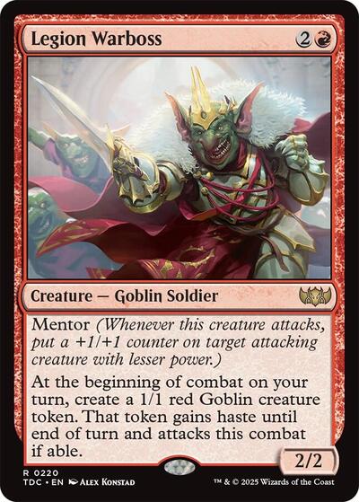 Legion Warboss (Commander: Tarkir: Dragonstorm) Light Play