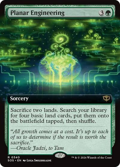 Planar Engineering (Extended Art) (Secrets of Strixhaven) Light Play Foil