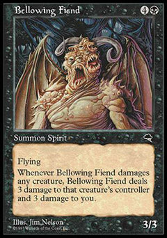 Bellowing Fiend (Tempest) Light Play