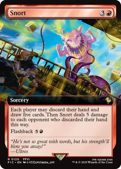 Snort (Extended Art) (Commander: FINAL FANTASY) Near Mint Foil