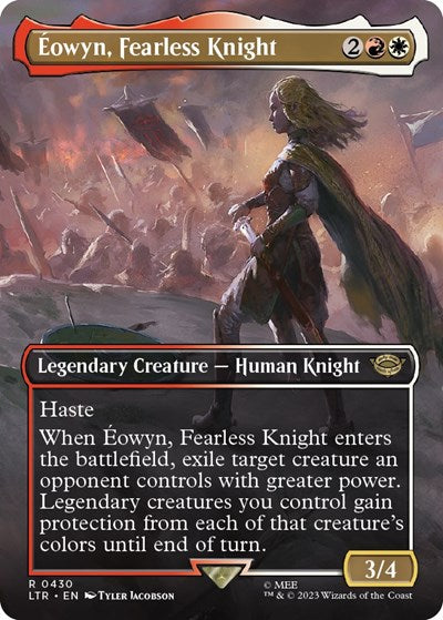 Eowyn, Fearless Knight (Borderless) (Universes Beyond: The Lord of the Rings: Tales of Middle-earth) Light Play