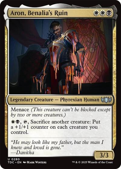 Aron, Benalia's Ruin (Commander: Tarkir: Dragonstorm) Light Play
