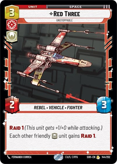 Red Three Unstoppable (Spark of Rebellion) Near Mint Foil