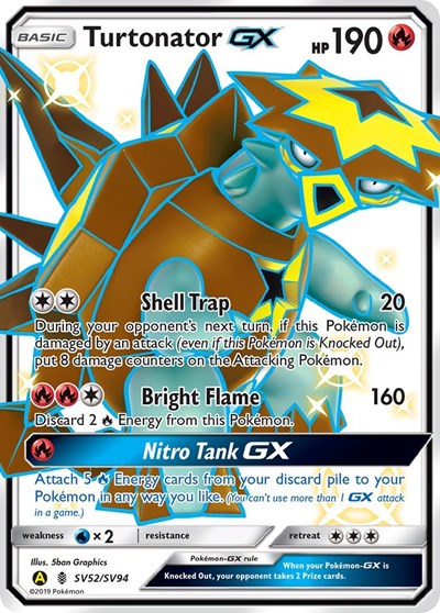 Turtonator GX (Hidden Fates: Shiny Vault) Near Mint Holofoil