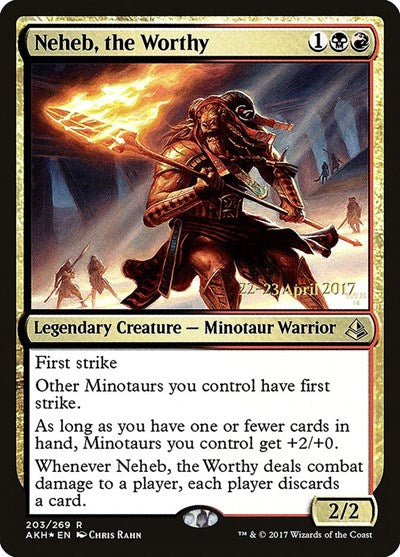 Neheb, the Worthy (Promos: Prerelease Cards) Light Play Foil