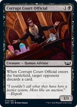 Corrupt Court Official (Streets of New Capenna) Light Play Foil