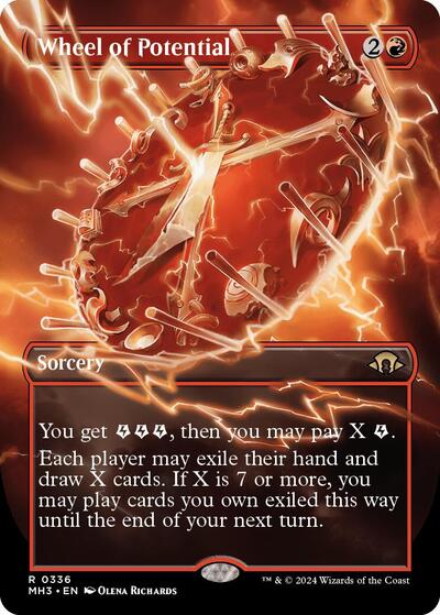 Wheel of Potential (Borderless) (Modern Horizons 3) Near Mint Foil