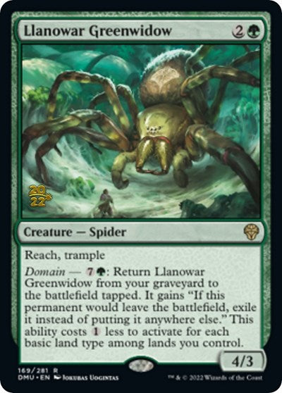 Llanowar Greenwidow (Promos: Prerelease Cards) Light Play Foil