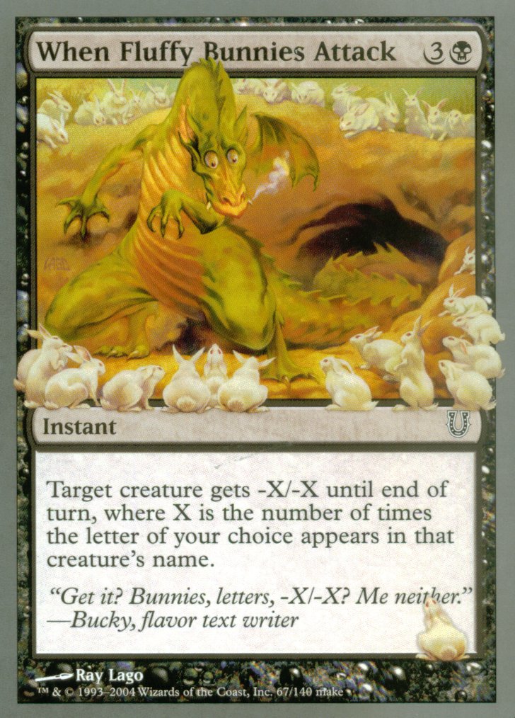 When Fluffy Bunnies Attack (Unhinged) Near Mint