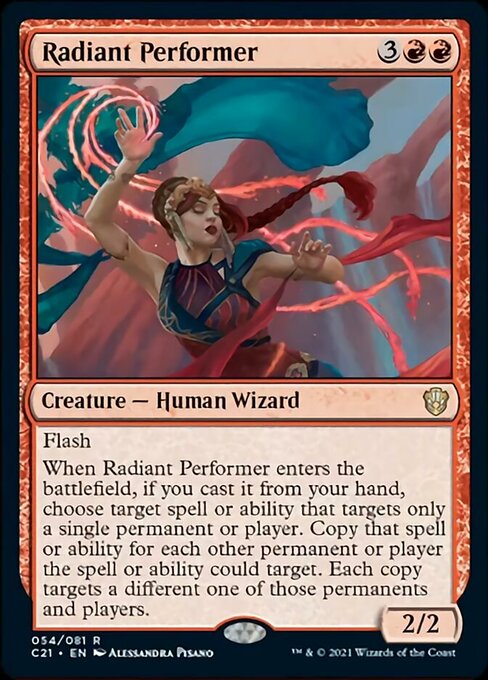 Radiant Performer (Commander 2021 Strixhaven) Light Play