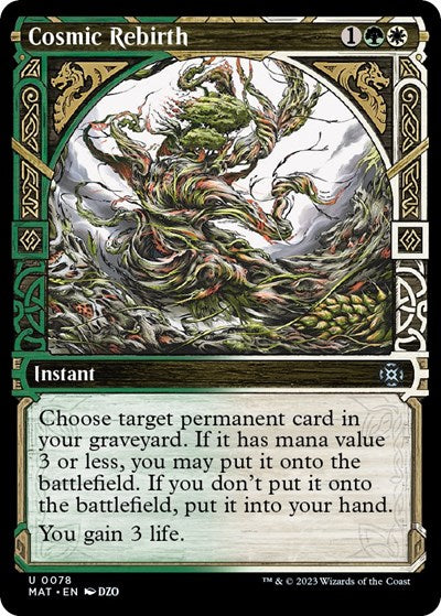 Cosmic Rebirth (Showcase) (March of the Machine: The Aftermath) Near Mint Foil