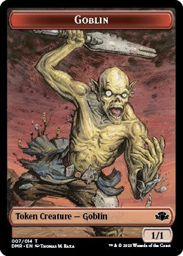Goblin / Marit Lage Double-sided Token (Dominaria Remastered) Near Mint Foil